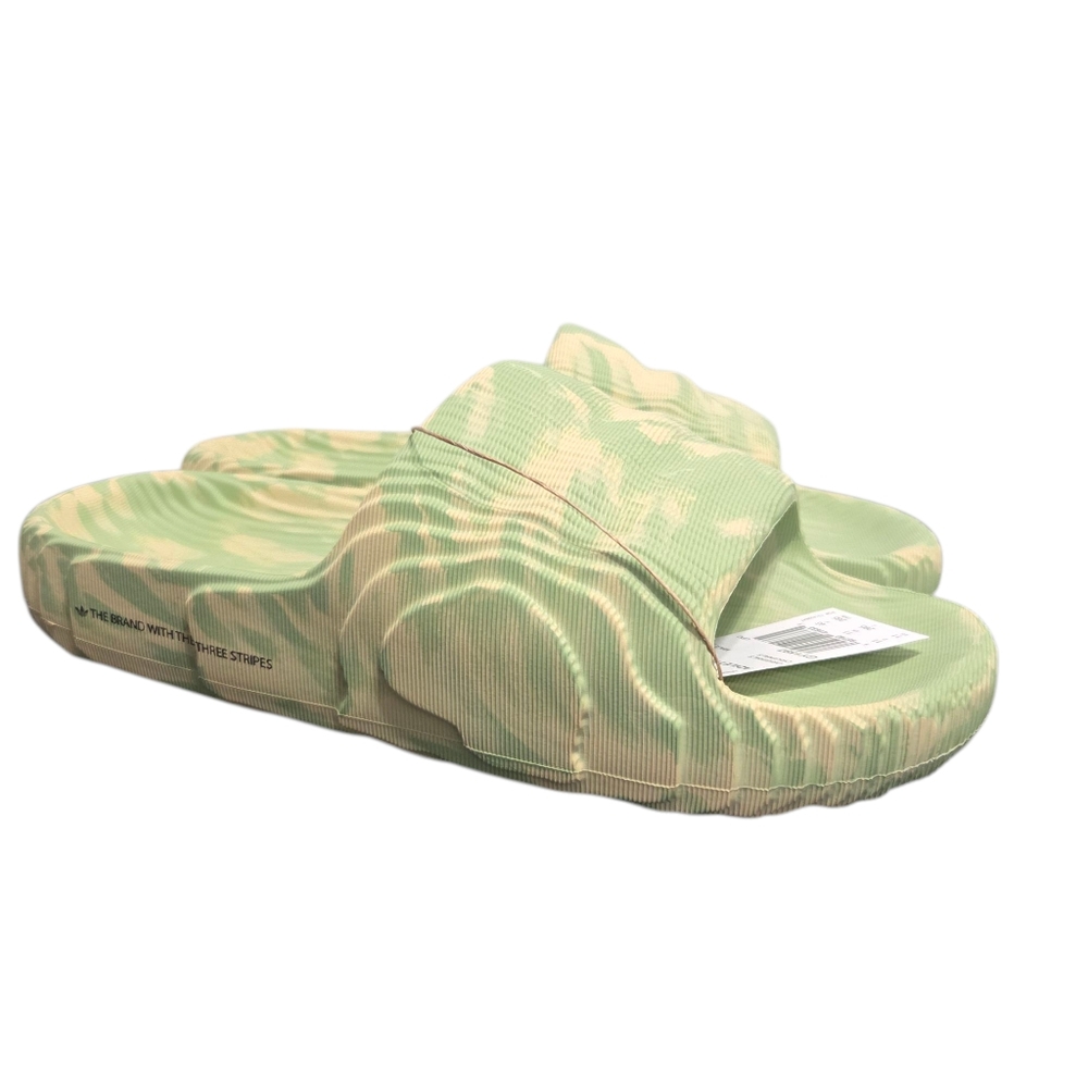 Adidas Adilette 22 SlidesMagic Lime Desert Sand Men's 11 NWOB